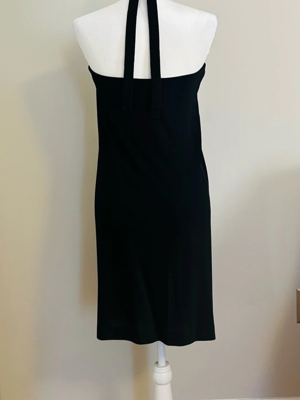 Balenciaga Paris Black Halter Neck Draped Dress 42 Large - Picture 6 of 9